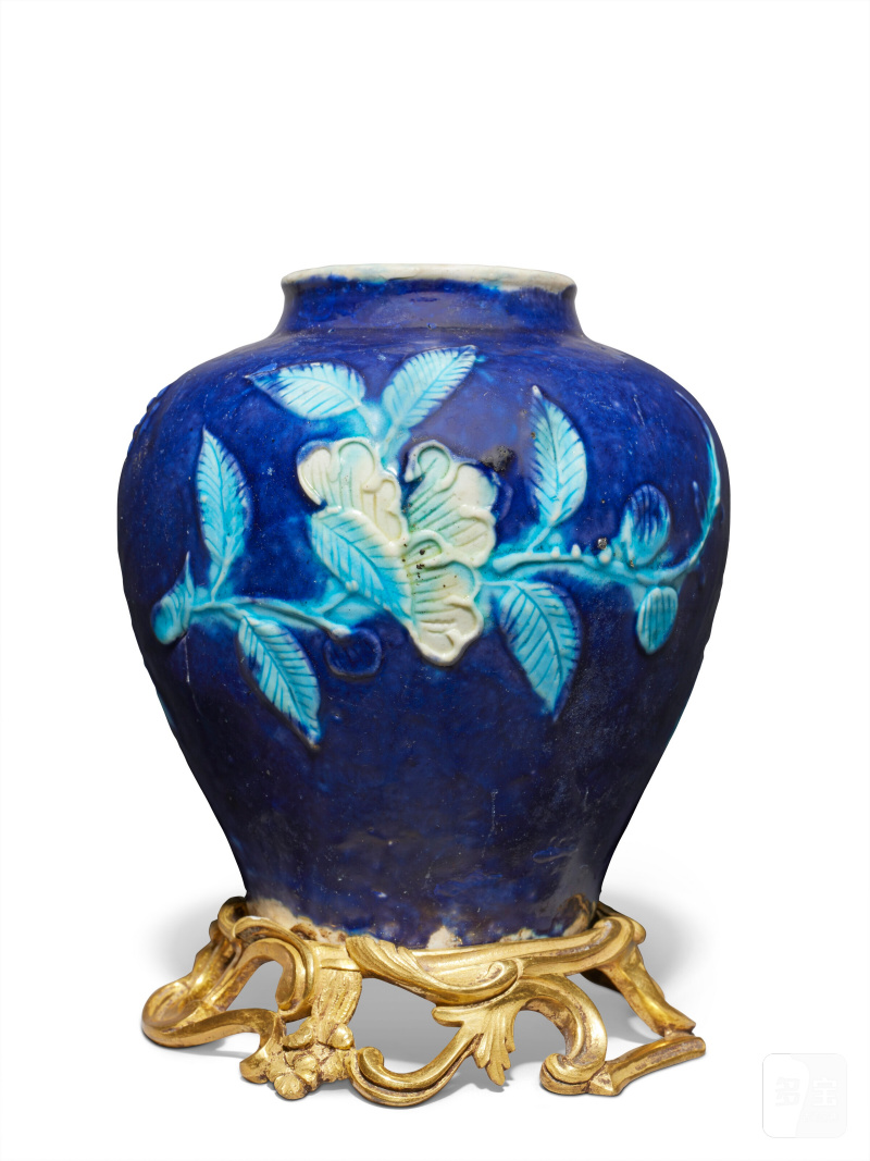 明十六世紀 嵌鎏金銅琺華花卉紋小罐  CHINA, MING DYNASTY, 16TH CENTURY - 图2